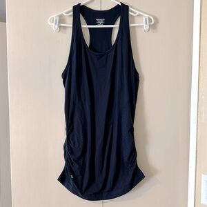 Navy Athleta Scrunch Side Tank Top